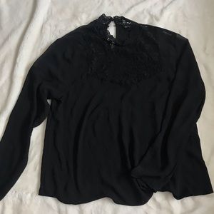 Lace detail blouse